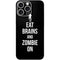 Eat Brains and Zombie On Black iPhone 16 Pro Max Skin