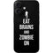 Eat Brains and Zombie On Black iPhone 16 Skin