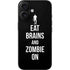 Eat Brains and Zombie On Black iPhone 16 Skin