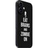Eat Brains and Zombie On Black iPhone 16 Skin