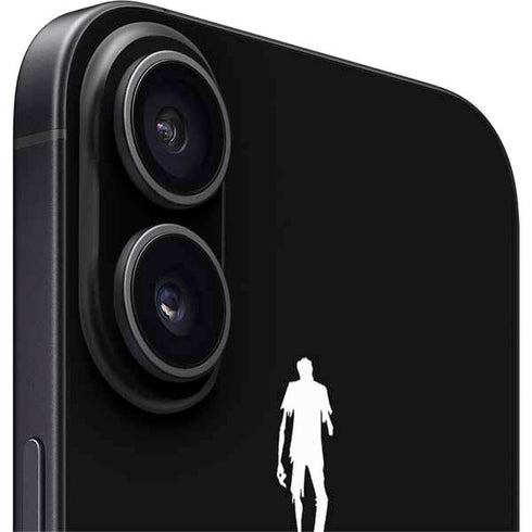 Eat Brains and Zombie On Black iPhone 16 Skin