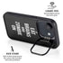 Eat Brains and Zombie On Black iPhone 16e Kickstand Case