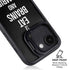 Eat Brains and Zombie On Black iPhone 16e Kickstand Case