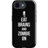 Eat Brains and Zombie On Black iPhone 16e Impact Case