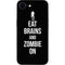 Eat Brains and Zombie On Black iPhone 16e Skin