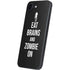 Eat Brains and Zombie On Black iPhone 16e Skin