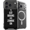 Eat Brains and Zombie On Black iPhone 18 Pro MagSafe Case