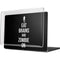 Eat Brains and Zombie On Black MacBook Pro 14in (2021-24) Case plus Skin