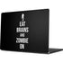 Eat Brains and Zombie On Black Apple MacBook Pro 14-inch Skin