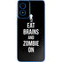 Eat Brains and Zombie On Black Moto G Play 4G (2024) Skin