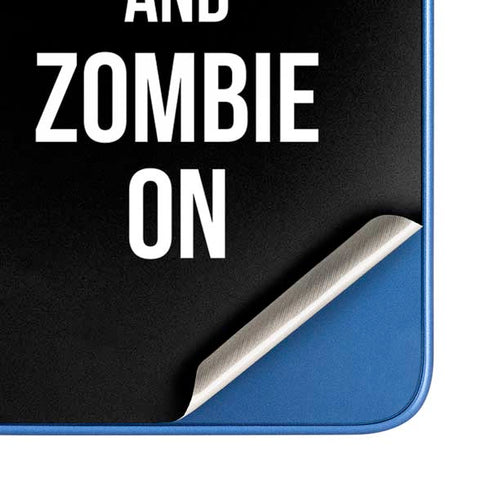 Eat Brains and Zombie On Black Moto G Play 4G (2024) Skin
