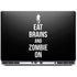 Eat Brains and Zombie On Black Dell Precision Skin