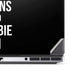 Eat Brains and Zombie On Black Dell Precision Skin