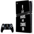 Eat Brains and Zombie On Black PS5 Pro Bundle Skin