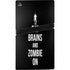 Eat Brains and Zombie On Black PS5 Pro Console Skin