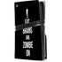 Eat Brains and Zombie On Black PS5 Pro Disk Console Skin