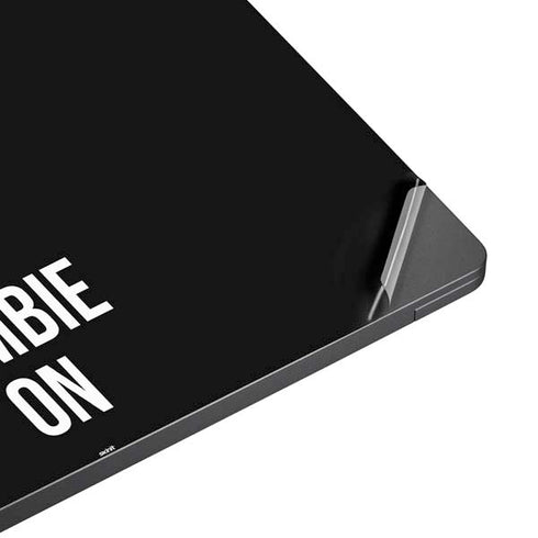 Eat Brains and Zombie On Black Surface Laptop 7 13.8in Skin