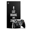 Eat Brains and Zombie On Black Xbox Series X Skins