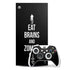Eat Brains and Zombie On Black Xbox Series X Skins