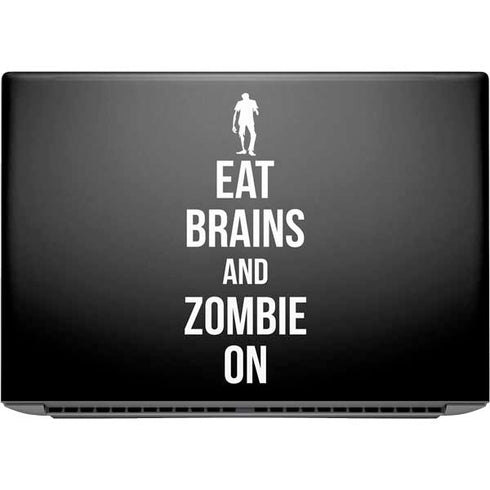 Eat Brains and Zombie On Black HP ZBook Fury 16 G10 Skin