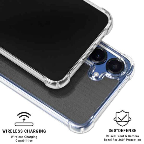 Ebony Wood Galaxy S25 Clear Case