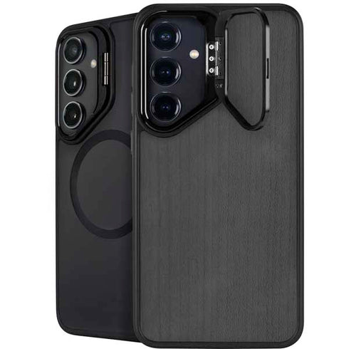 Ebony Wood Galaxy S25 FE Kickstand Case