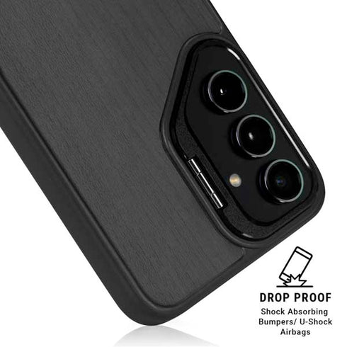 Ebony Wood Galaxy S25 FE Kickstand Case