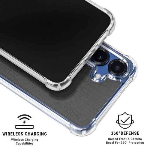 Ebony Wood Galaxy S25 Plus Clear Case
