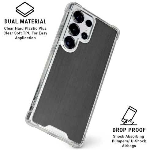 Ebony Wood Galaxy S26 Ultra Clear Case