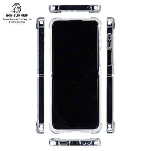 Ebony Wood Galaxy Z Flip7 Clear Case