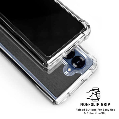 Ebony Wood Galaxy Z Fold7 Clear Case
