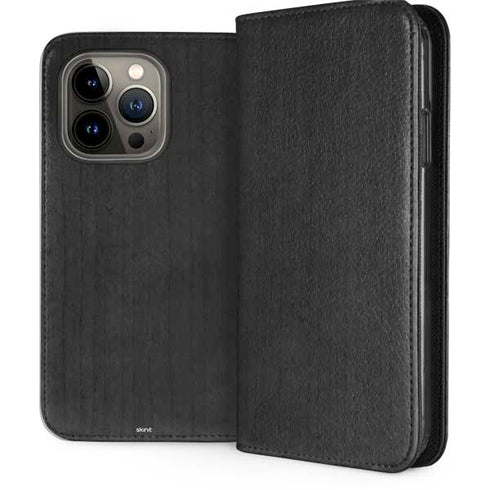 Ebony Wood iPhone 14 Pro Folio Case