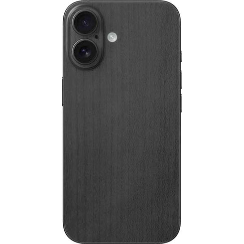Ebony Wood iPhone 16 Skin