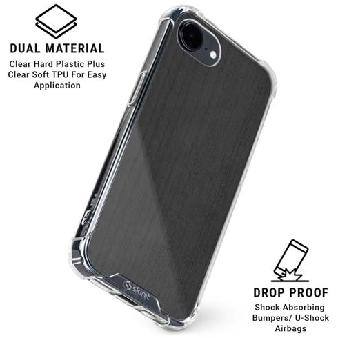 Ebony Wood iPhone 16e Clear Case
