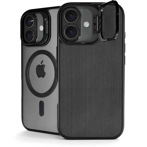 Ebony Wood iPhone 17 Kickstand Case