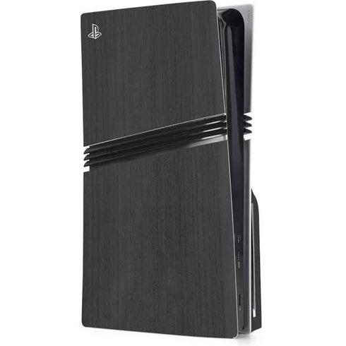 Ebony Wood PS5 Pro Disk Console Skin