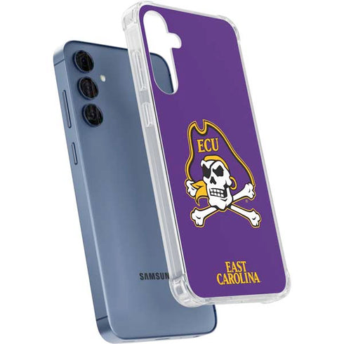 East Carolina University ECU Pirates Galaxy A55 5G Clear Case