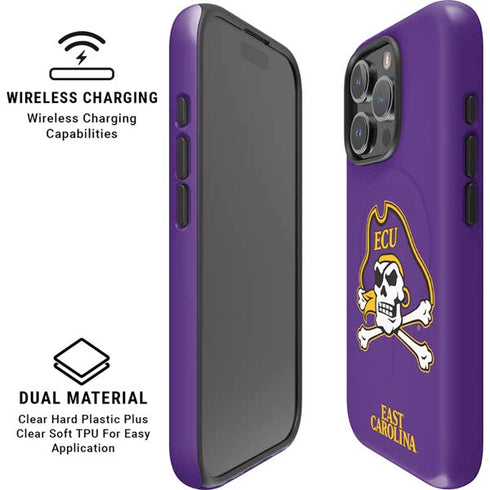 East Carolina University ECU Pirates iPhone 16 Pro Magsafe Impact Case
