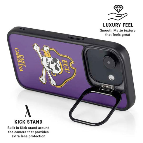 East Carolina University ECU Pirates iPhone 16e Kickstand Case