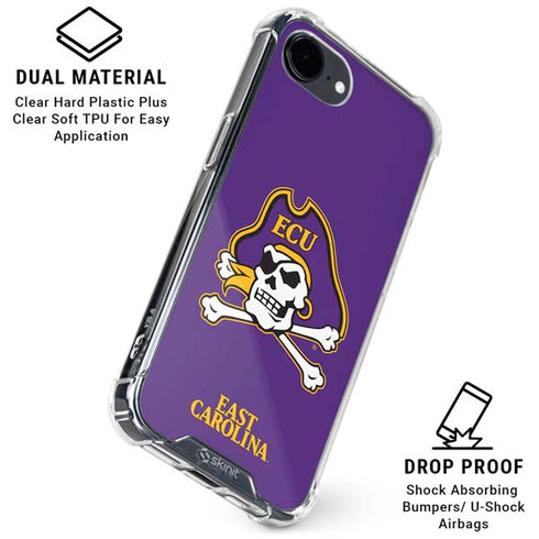East Carolina University ECU Pirates iPhone 16e Clear Case