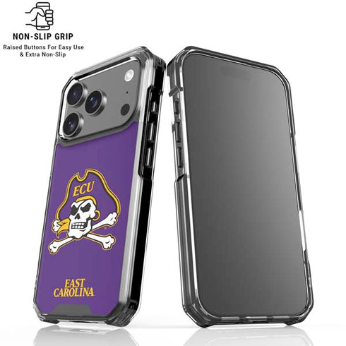 East Carolina University ECU Pirates iPhone 17 Pro Max Clear Case