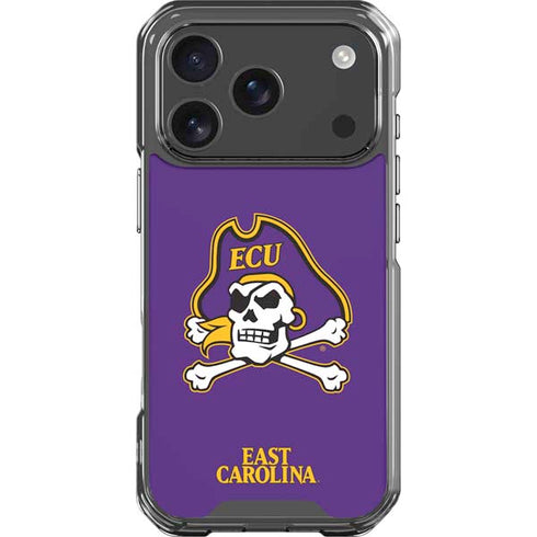 East Carolina University ECU Pirates iPhone 18 Pro Clear Case