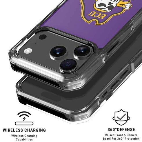 East Carolina University ECU Pirates iPhone 18 Pro Clear Case