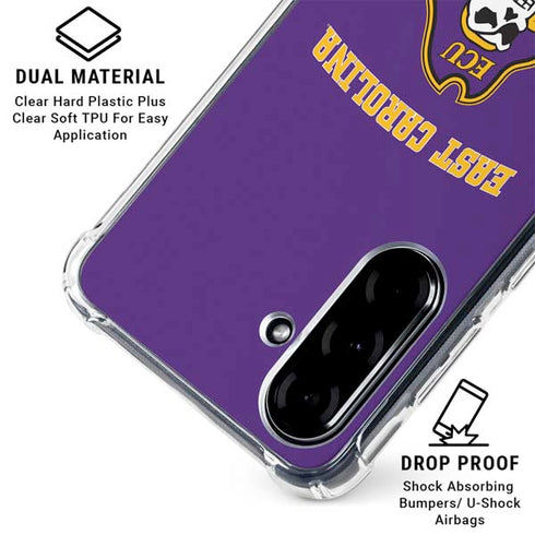 East Carolina University ECU Pirates Logo Galaxy A36 5G Clear Case