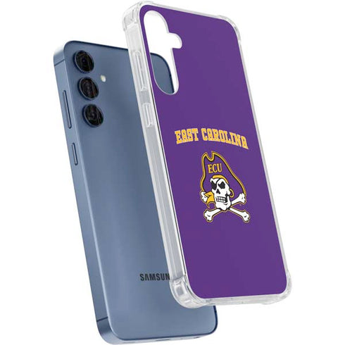 East Carolina University ECU Pirates Logo Galaxy A55 5G Clear Case