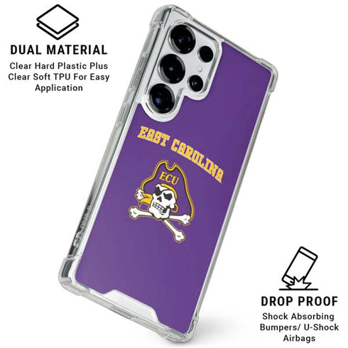 East Carolina University ECU Pirates Logo Galaxy S25 Ultra Clear Case