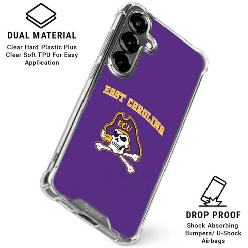East Carolina University ECU Pirates Logo Galaxy S26 Clear Case