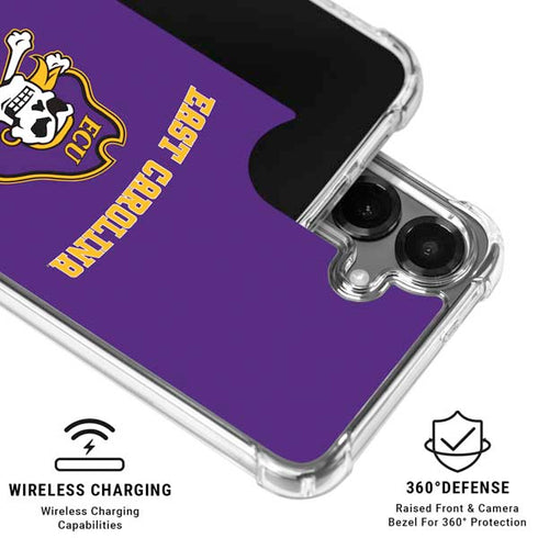 East Carolina University ECU Pirates Logo Galaxy S26 Plus Clear Case