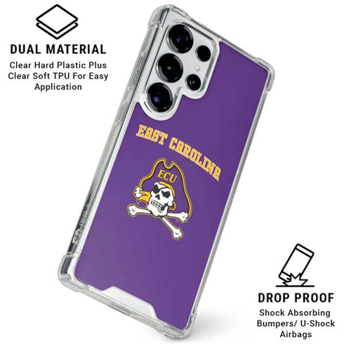 East Carolina University ECU Pirates Logo Galaxy S26 Ultra Clear Case