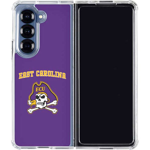 East Carolina University ECU Pirates Logo Galaxy Z Fold7 Clear Case